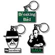 Breaking Bad Rubber Clip-On Key Chain Set